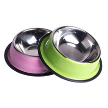Stainless Steel Colored Dog Bowl