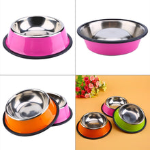 Stainless Steel Colored Dog Bowl