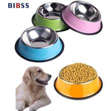 Stainless Steel Colored Dog Bowl